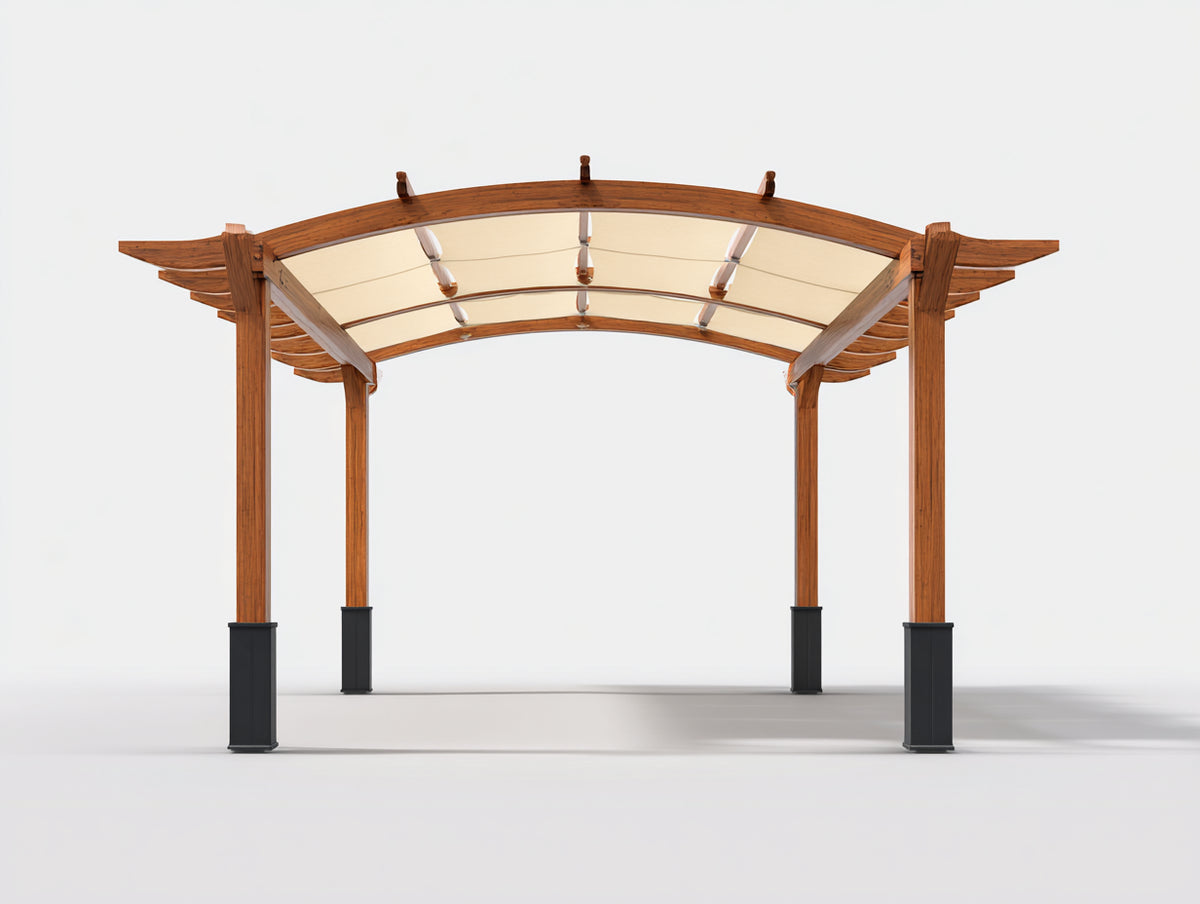 Pavillon Holz Gartenpavillon 300x300x250 cm Naturfarben Klassisches Design