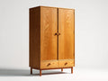 Kleiderschrank Holzwerkstoff 100 x 55 x 180 cm - Naturholzoptik - Klassisches Design mit 2 Türen und 2 Schubladen